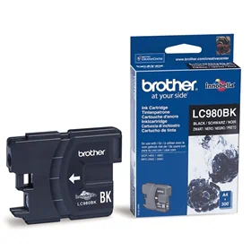 ראש דיו שחור גדול תואם Brother LC-980BK-XL