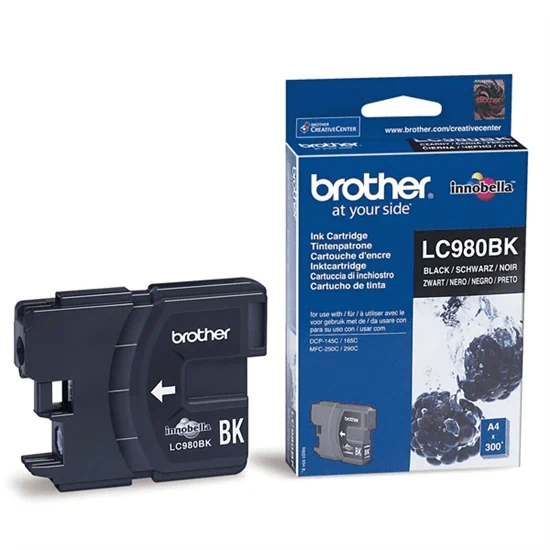 ראש דיו שחור גדול תואם Brother LC-980BK-XL